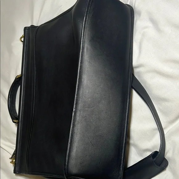 Vintage Coach Black Leather Briefcase - Picture 13 of 16